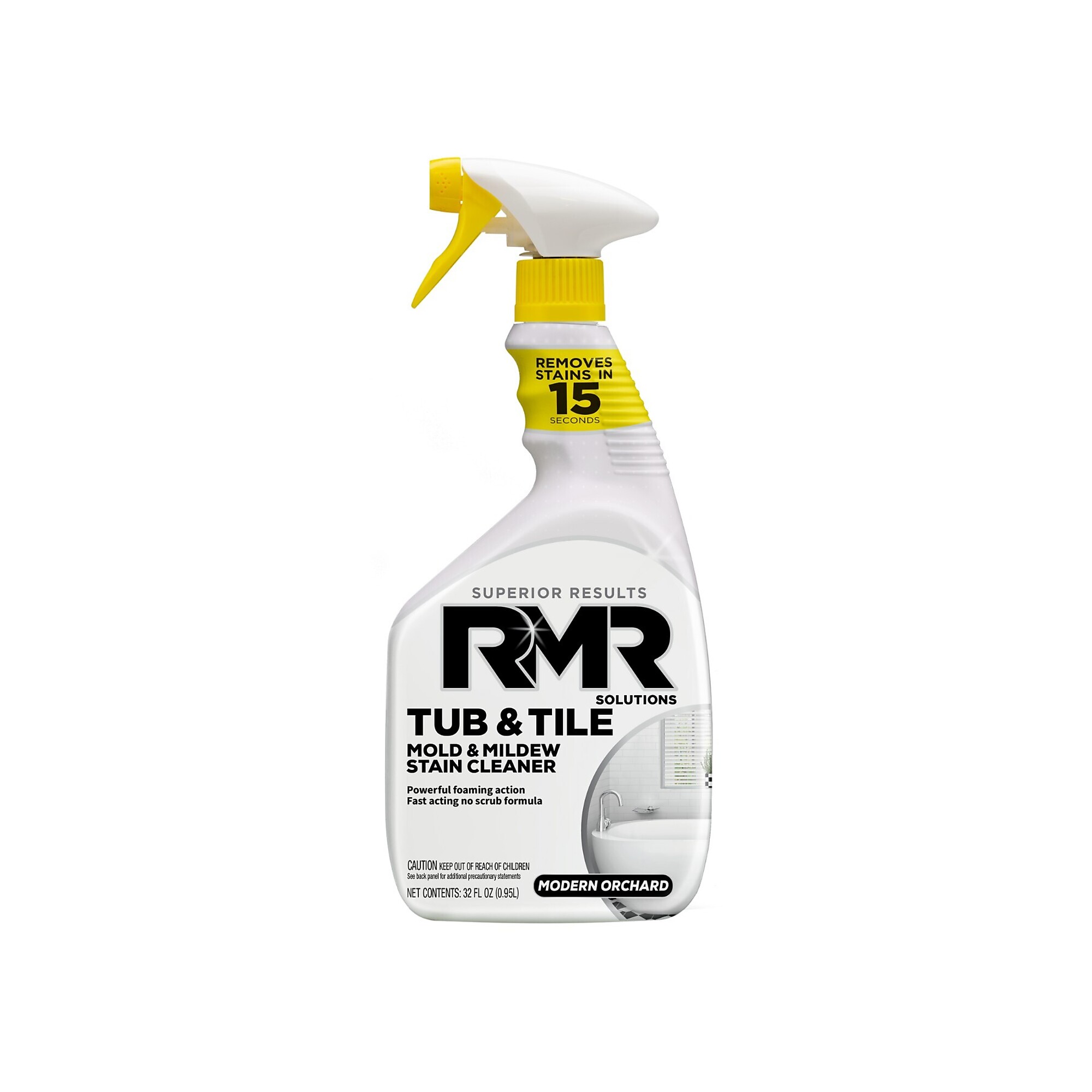 RMR Tub & Tile Cleaner — 32 Oz., Foaming Spray, Cling Formula, Model# RMRTT32